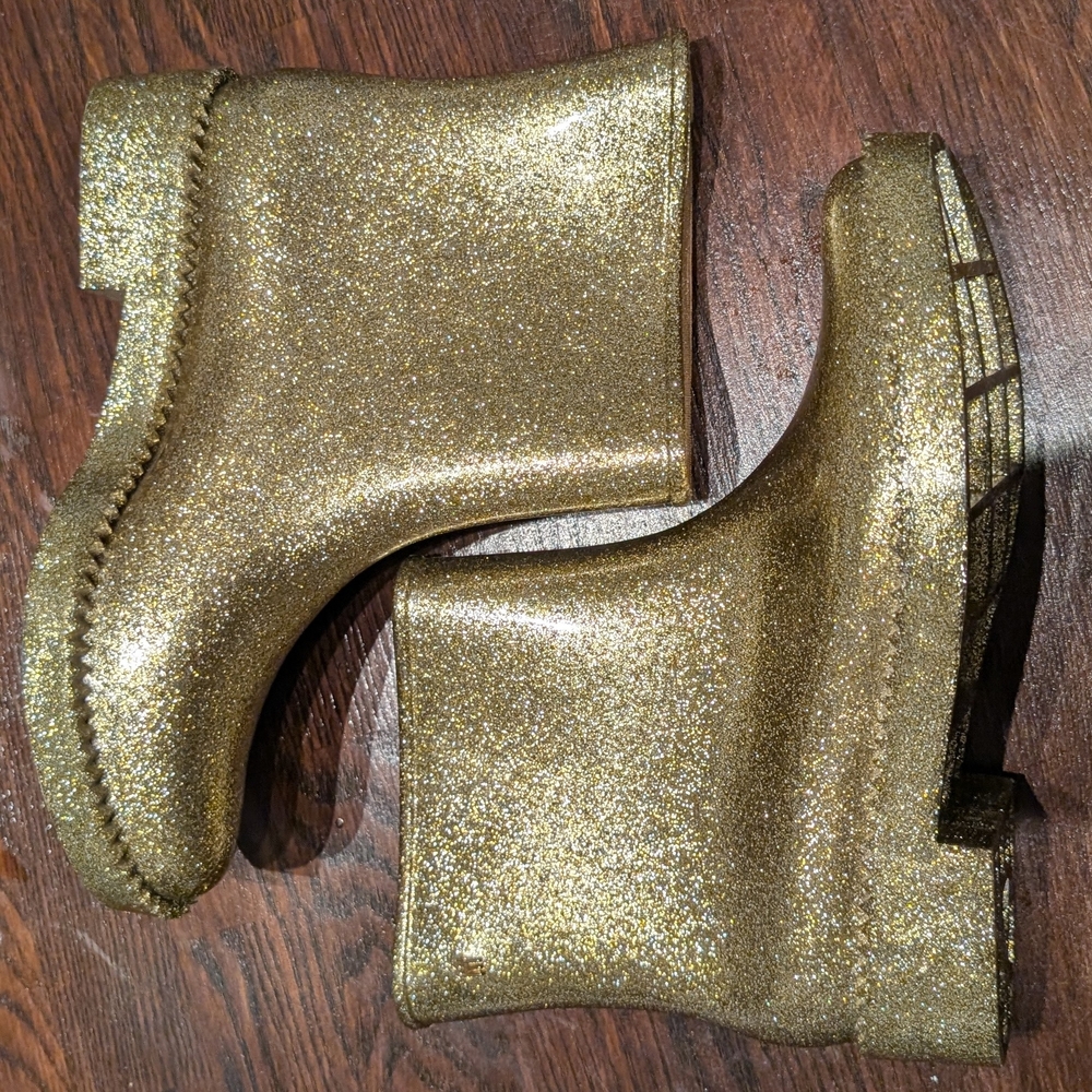 Melissa Shimmering Gold Boots
